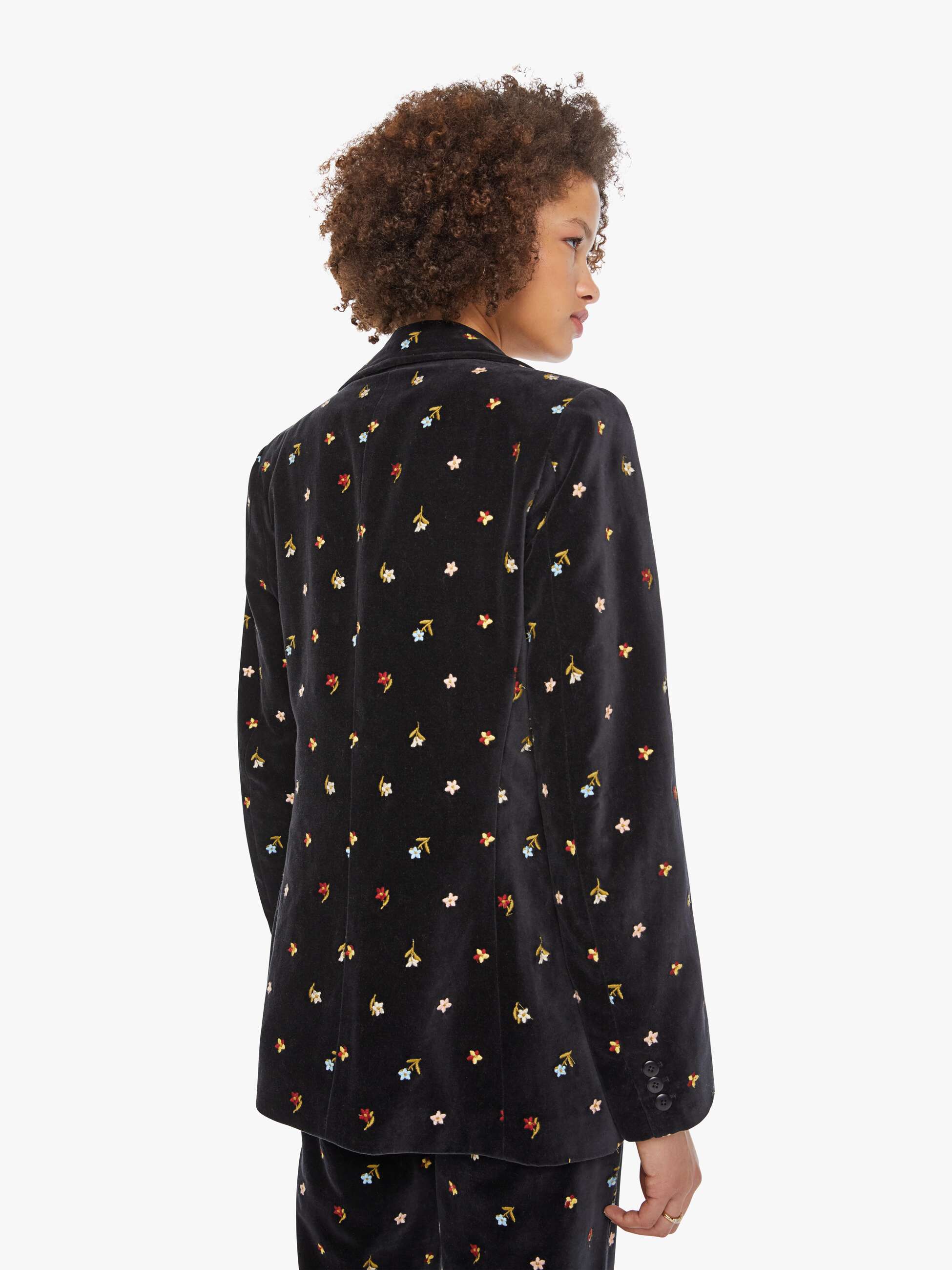 Alix of Bohemia Afternoon  Blazer - Onyx Bouquet - Image 4