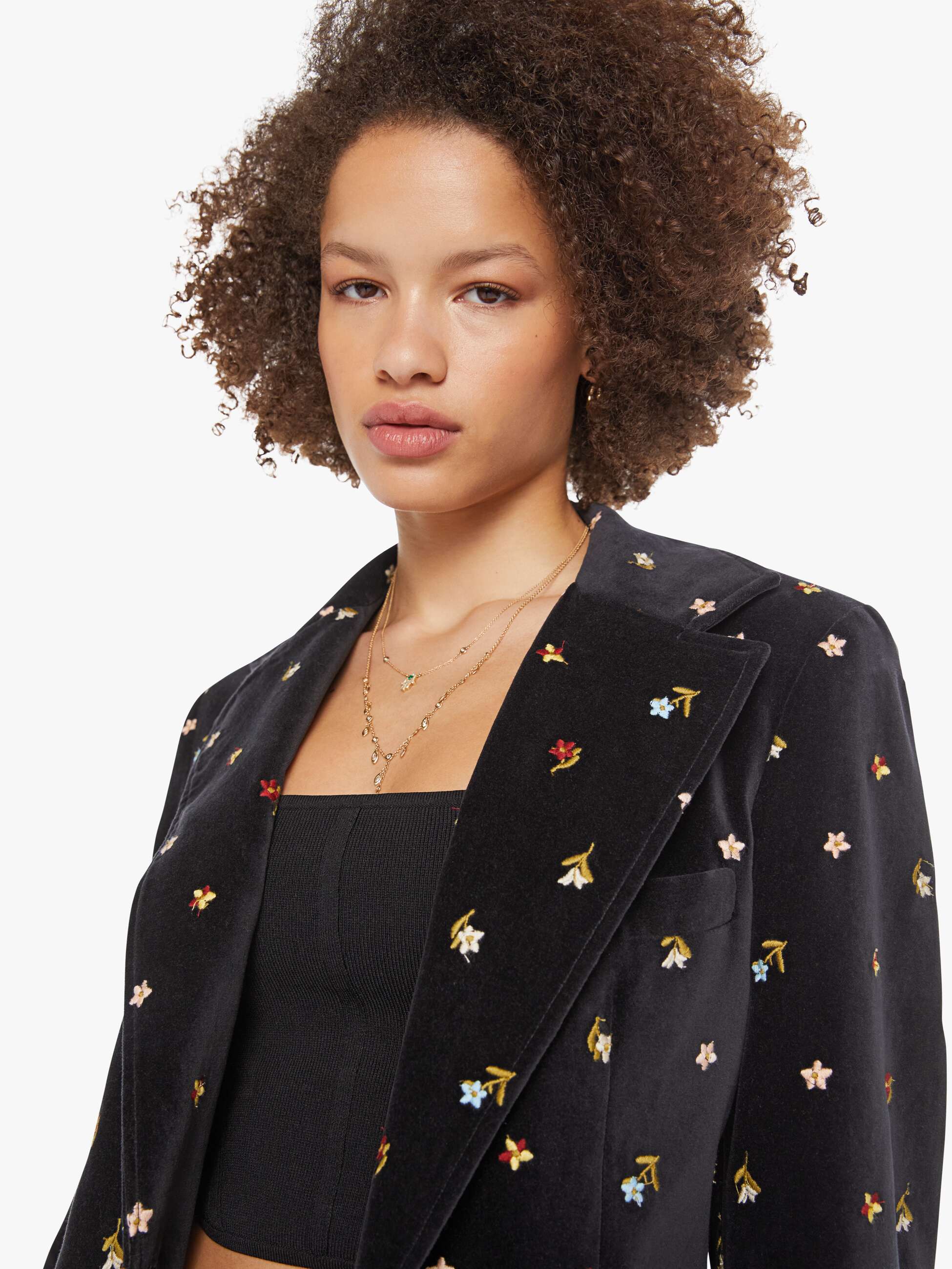 Alix of Bohemia Afternoon  Blazer - Onyx Bouquet - Image 6