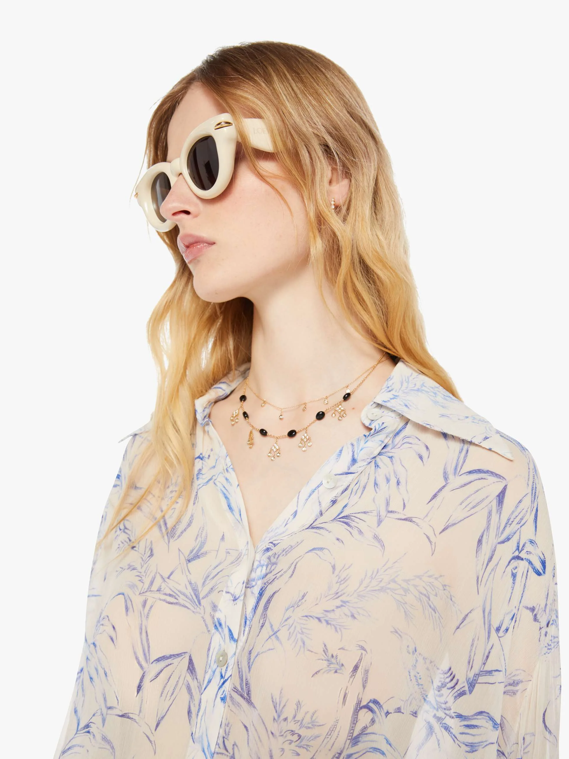 Alix Of Bohemia Poesy Shirt - White Avian - Image 6