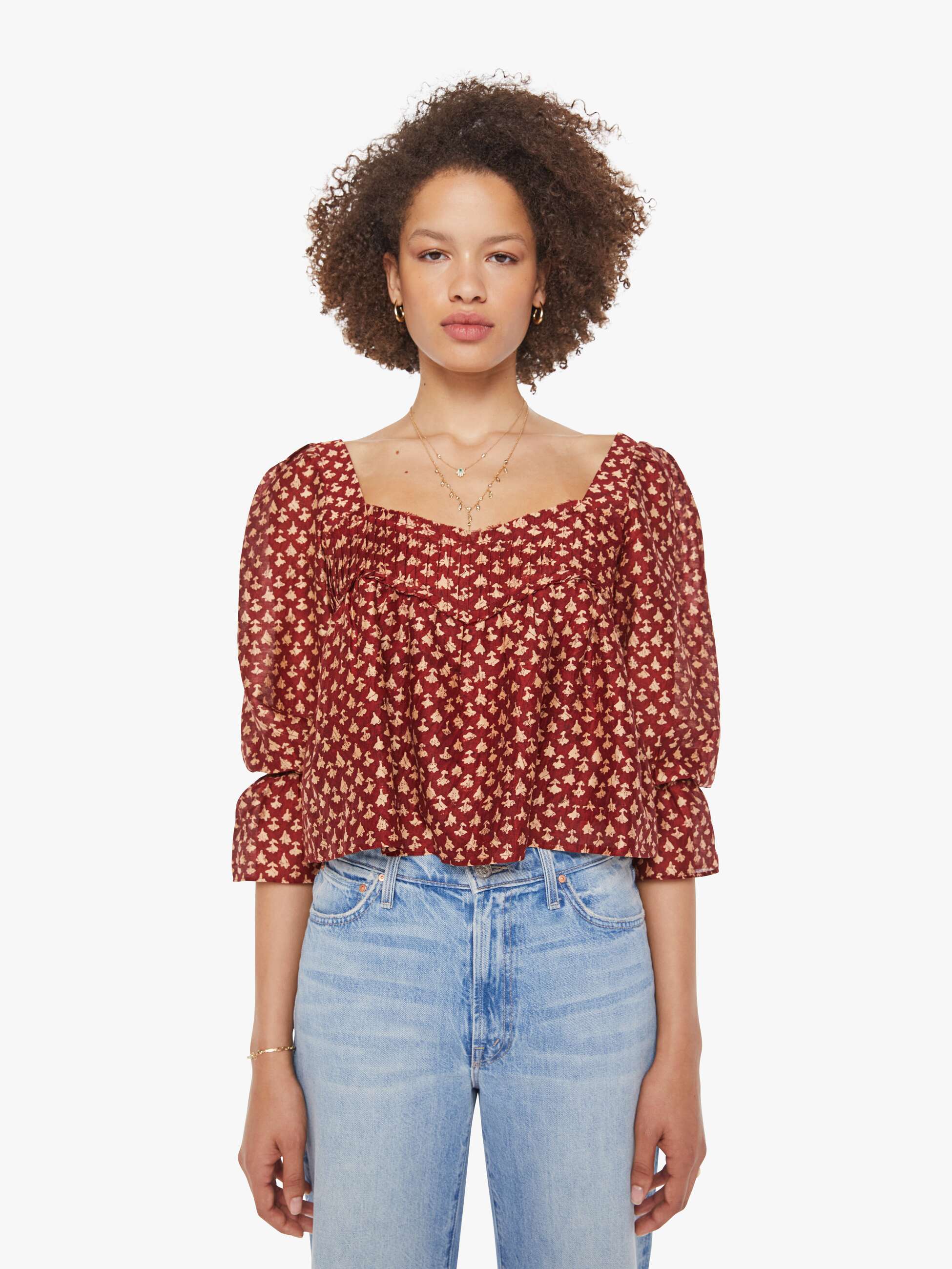 Alix of Bohemia Priya Top - Mahogany Bhutti - Image 2