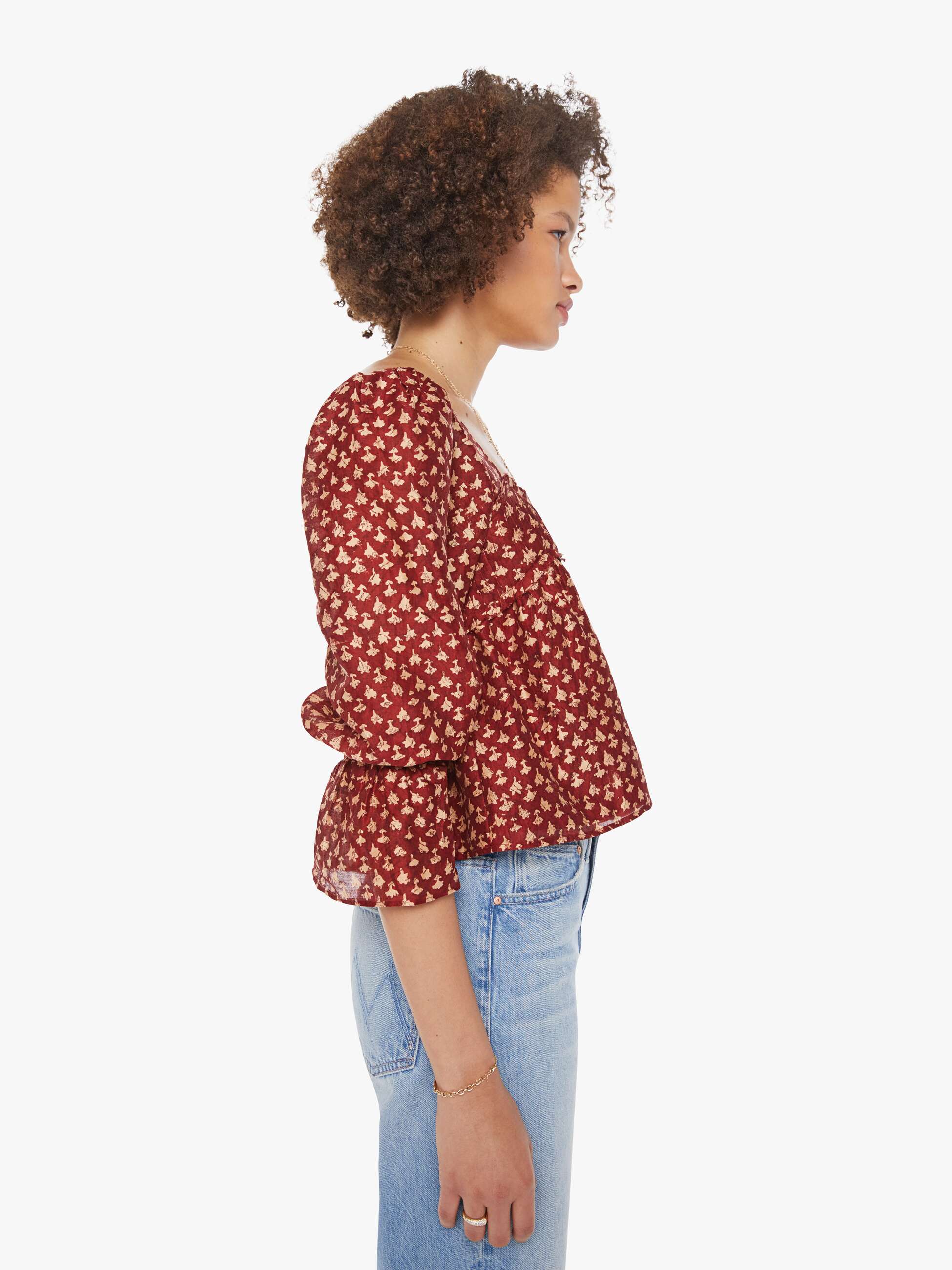 Alix of Bohemia Priya Top - Mahogany Bhutti - Image 3