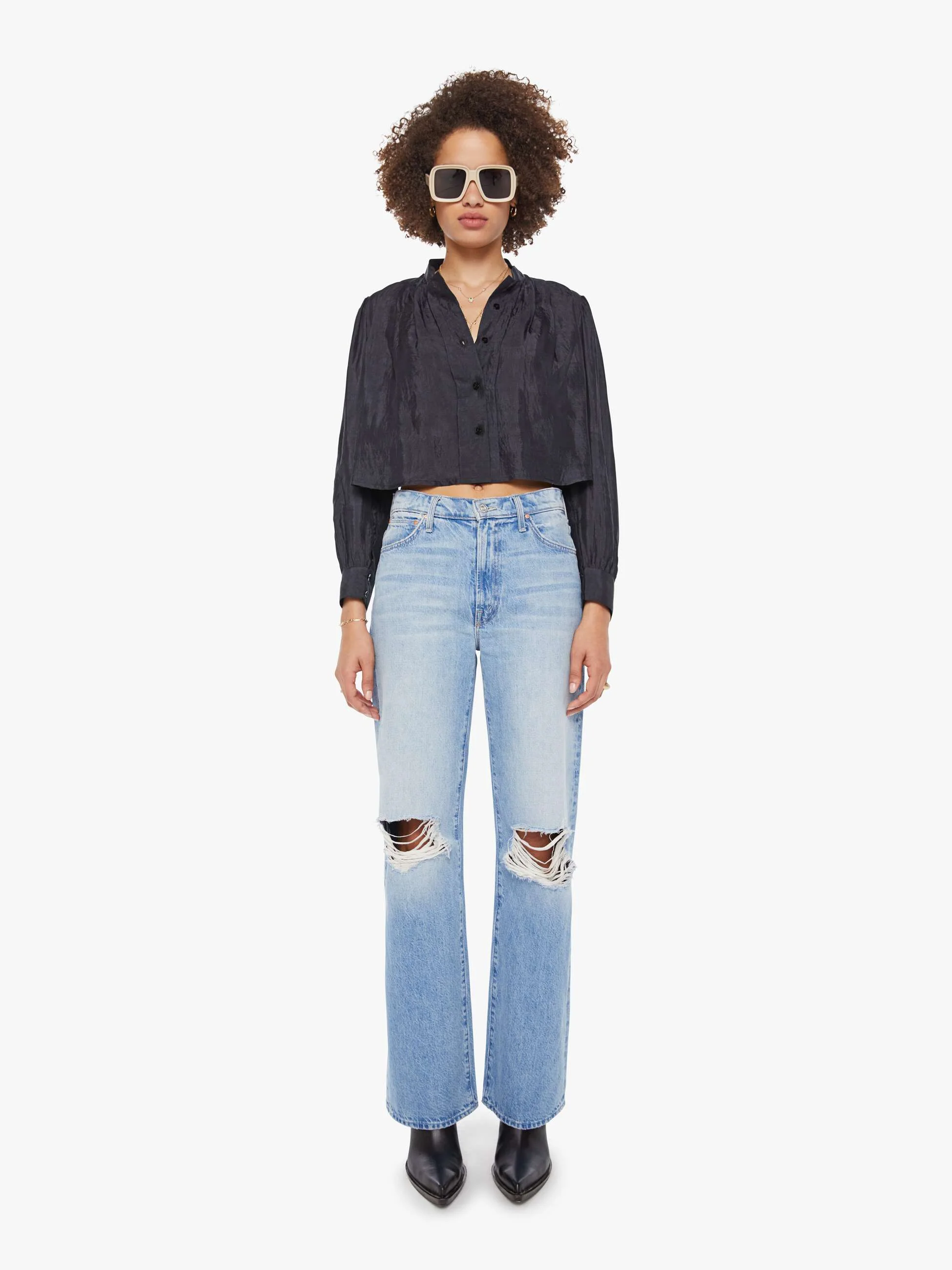 Alix of Bohemia Ryle Shirt - Onyx - Image 5