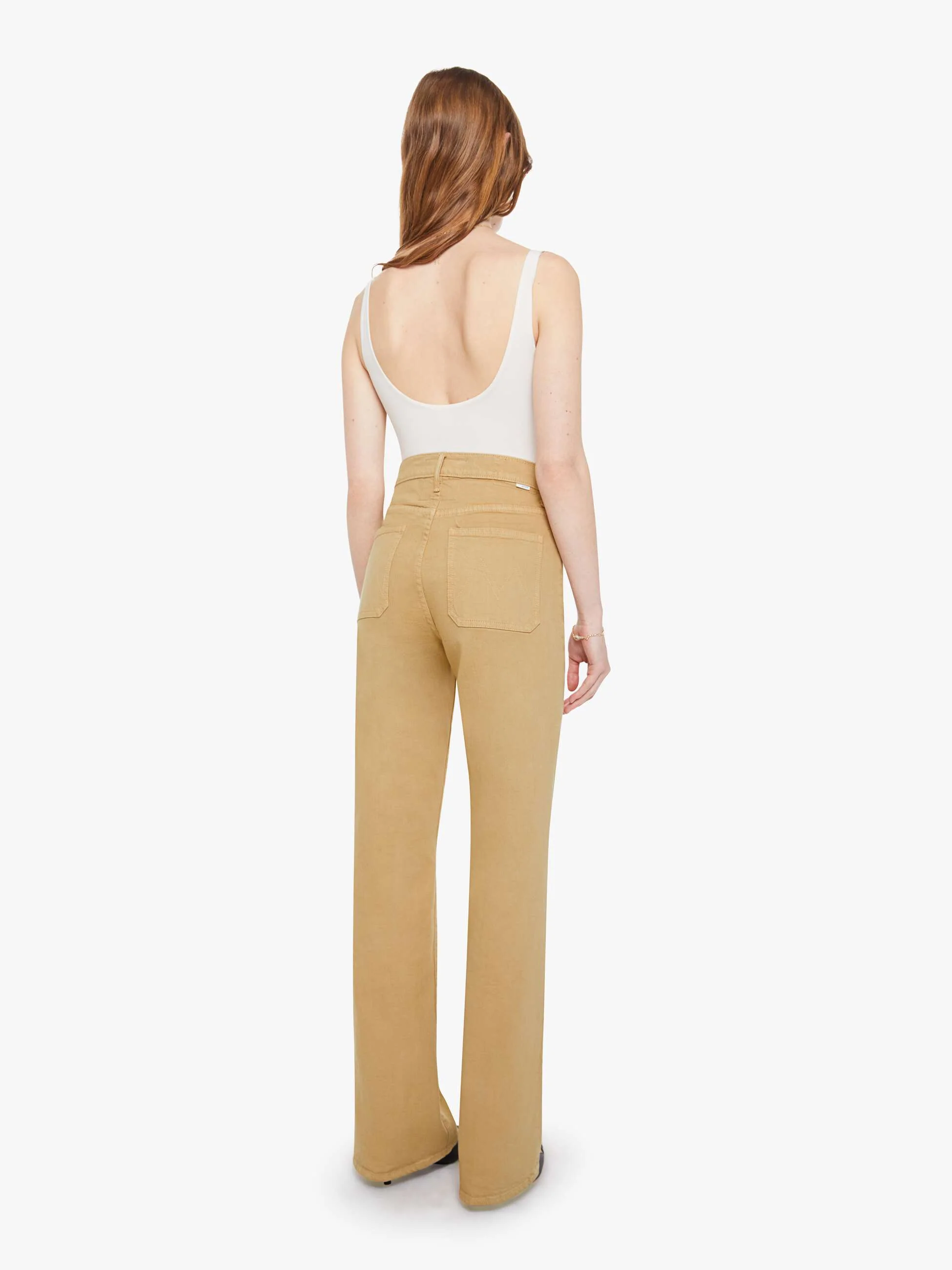 High Waisted Patch Pocket Bookie Sneak -  Latte - Image 3