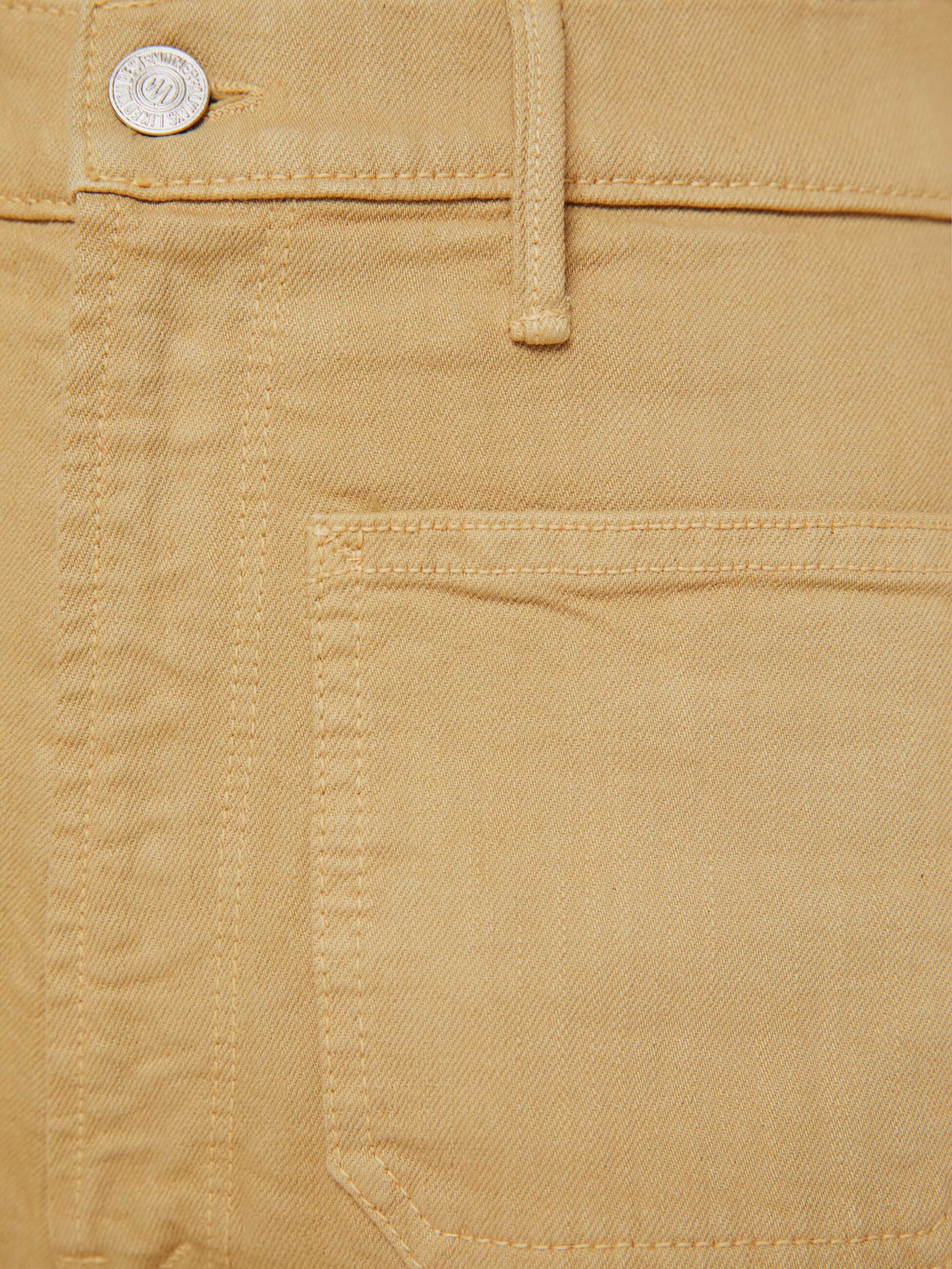 High Waisted Patch Pocket Bookie Sneak -  Latte - Image 4