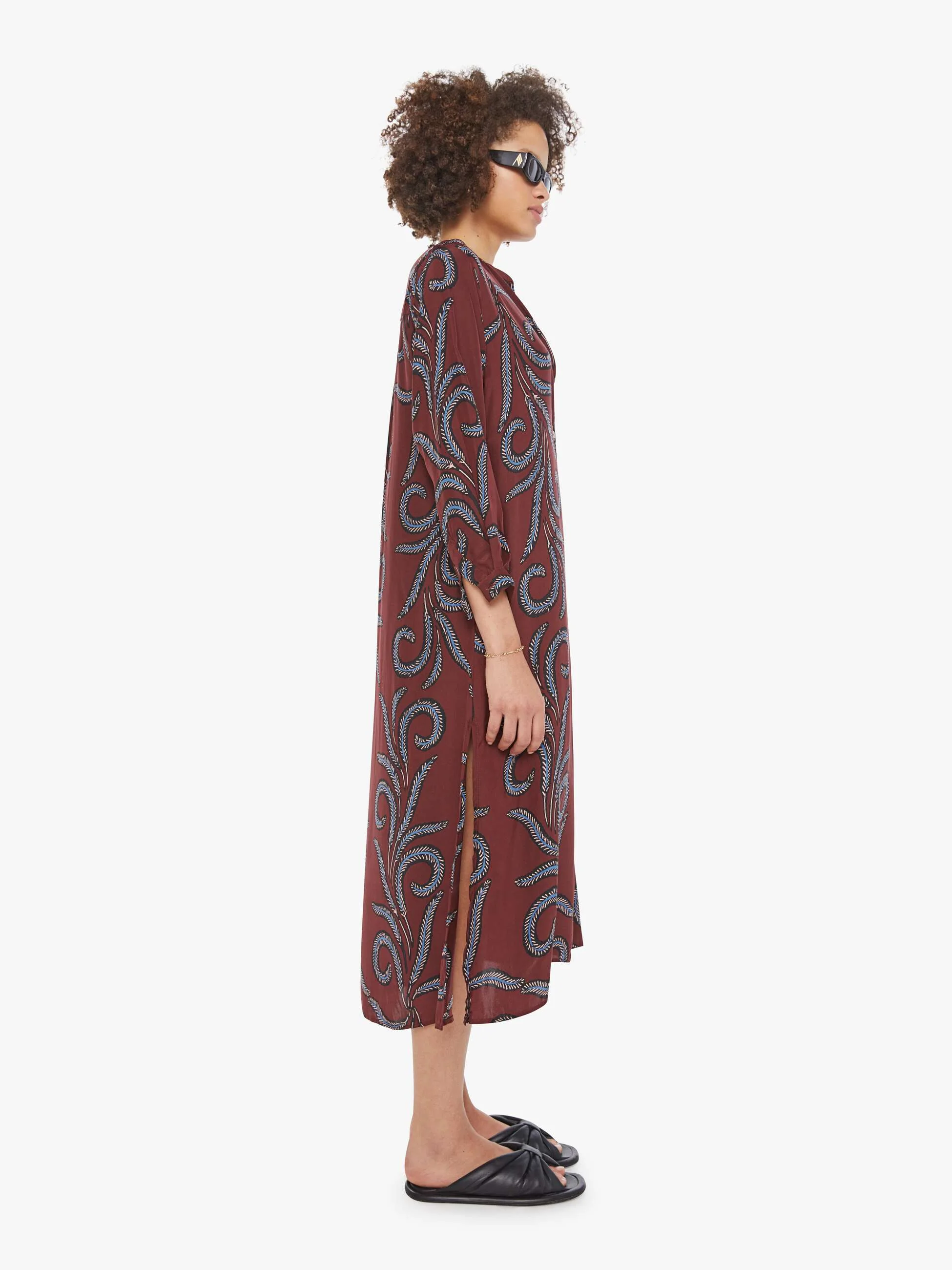 Natalie Martin MB Dress - Feather Bordeaux - Image 3