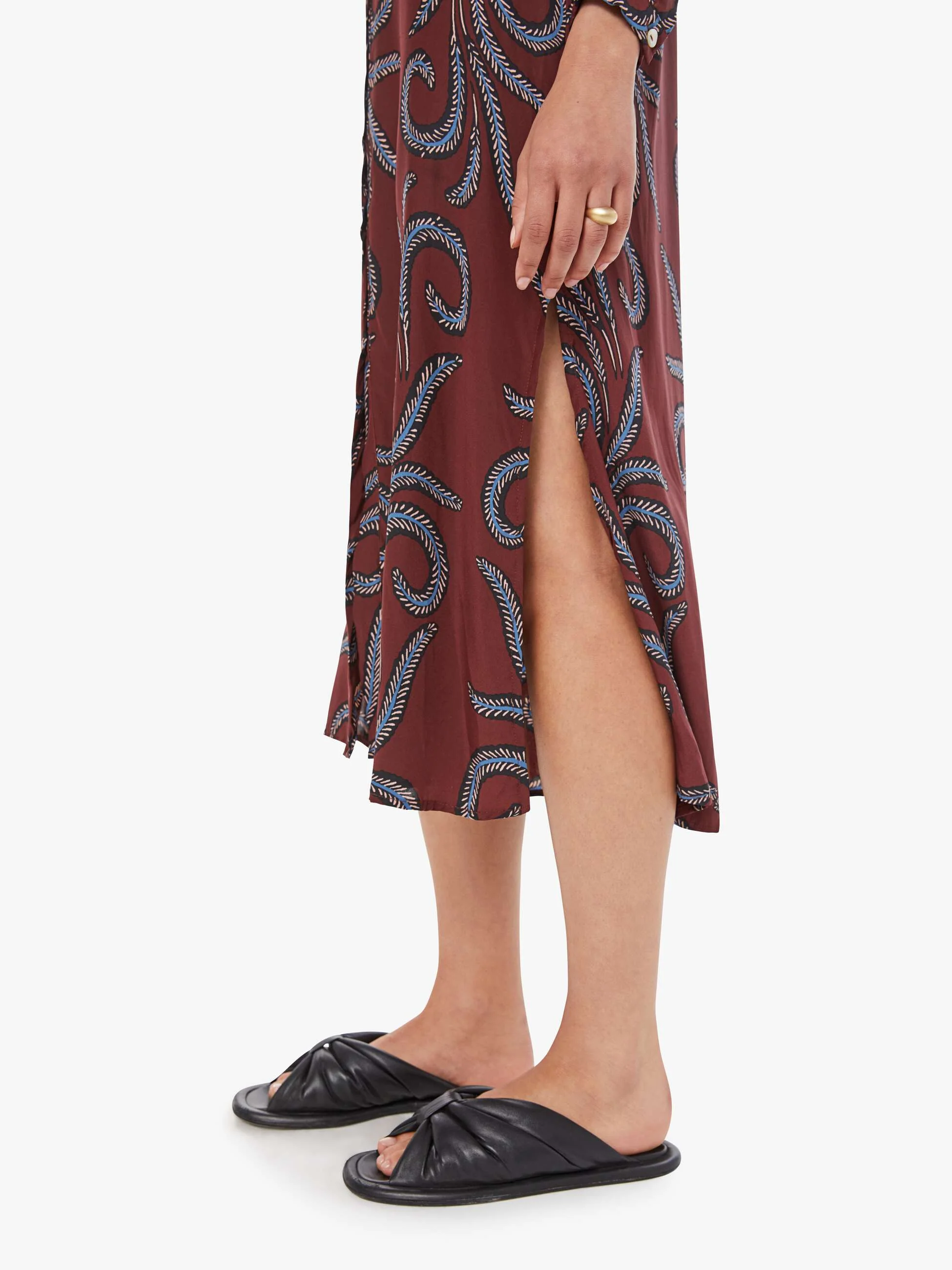 Natalie Martin MB Dress - Feather Bordeaux - Image 6