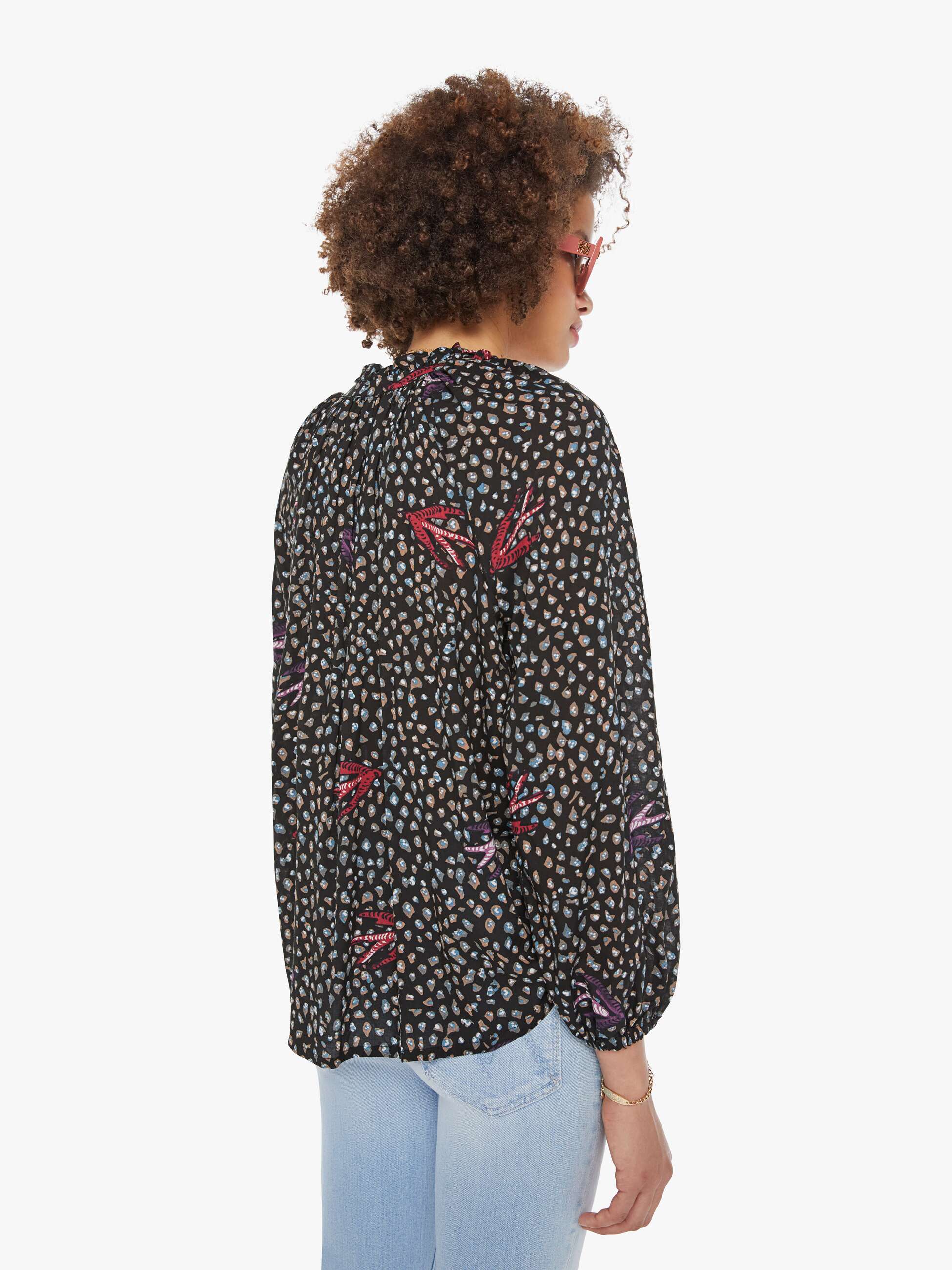 Natalie Martin Penny Blouse - Swallow Black - Image 4