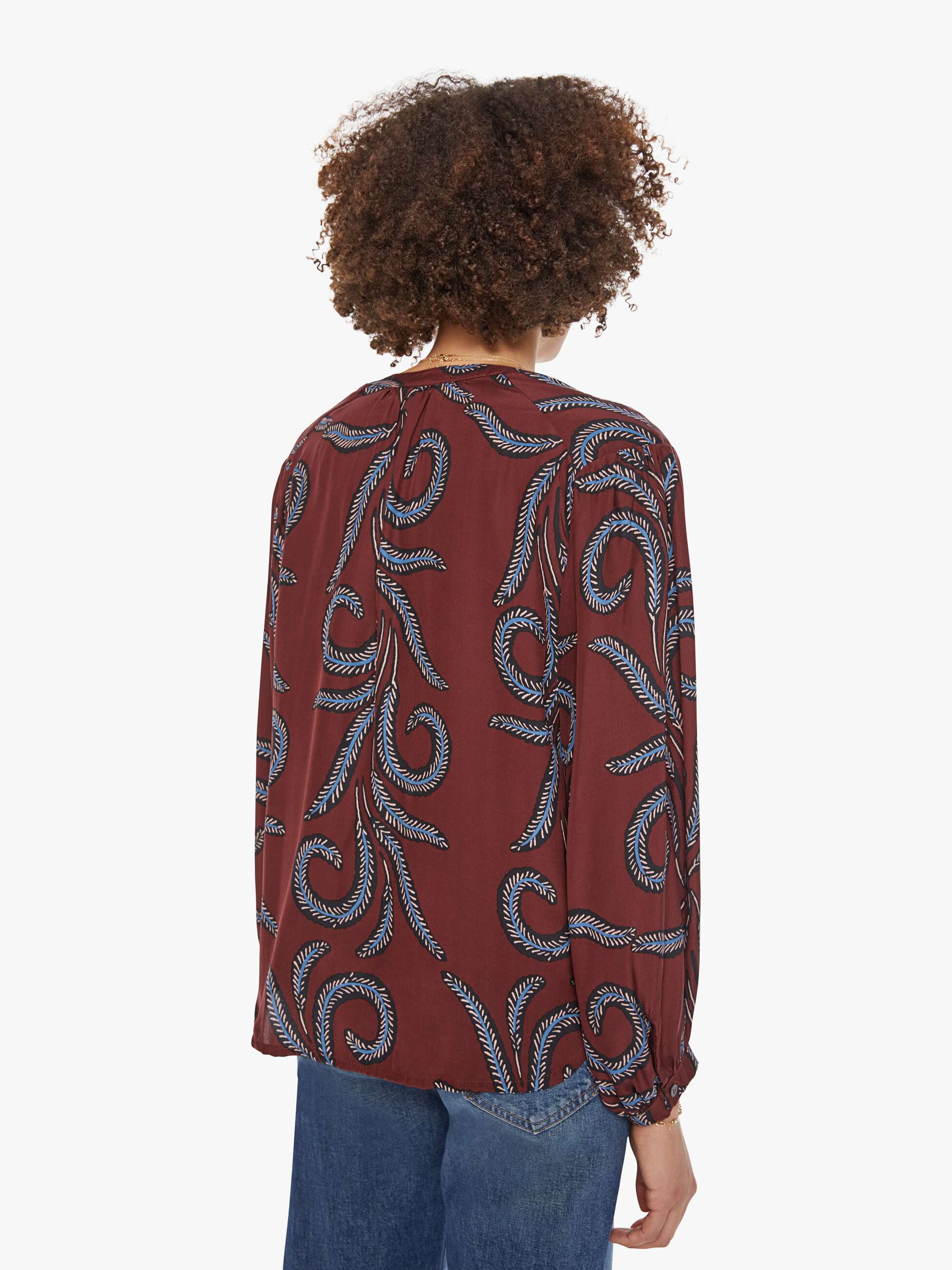 Natalie Martin Tolan Shirt - Feather Bordeaux - Image 4