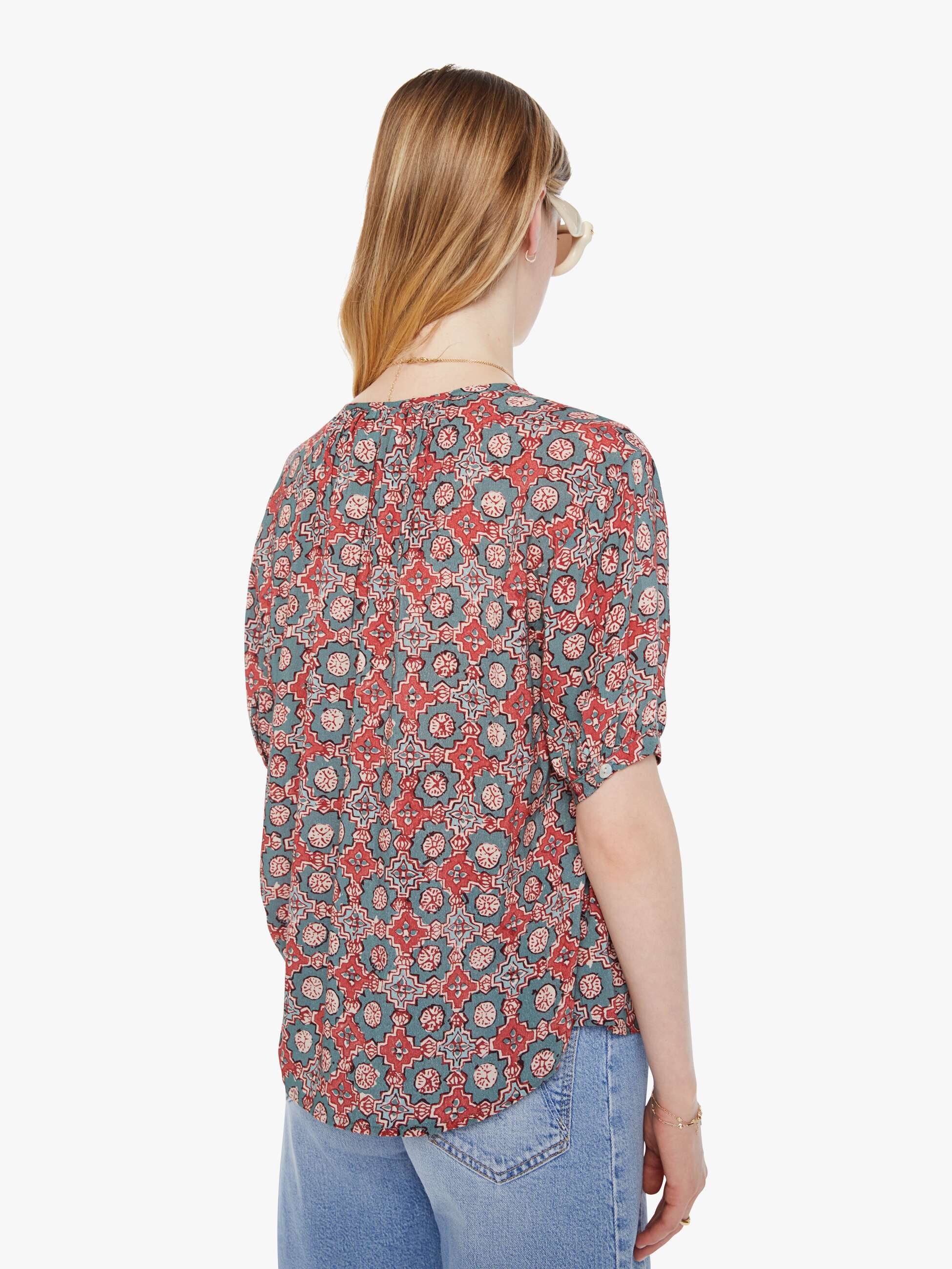 Natalie Martin Violet Top - Spanish Tile Jade - Image 4