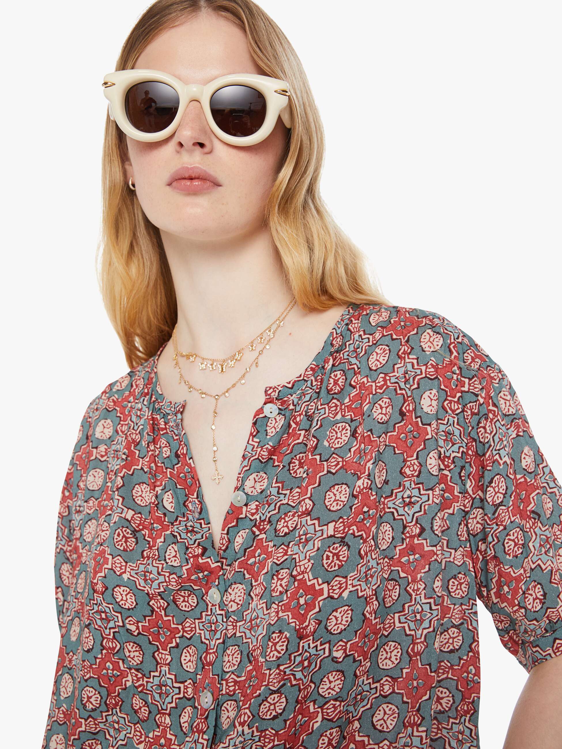 Natalie Martin Violet Top - Spanish Tile Jade - Image 6